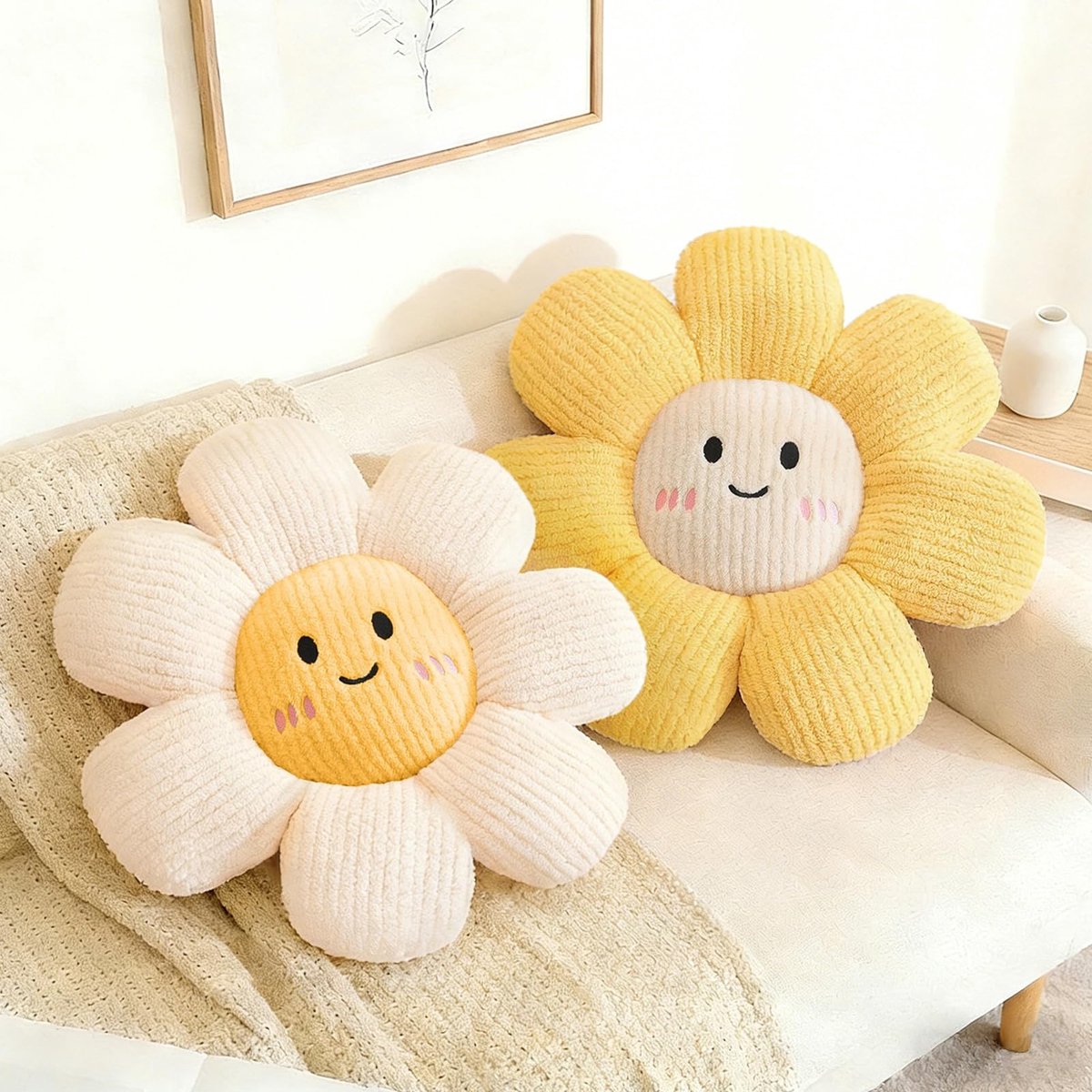 Omgoods - Decoratief Bloemkussen voor Woonkamer en Slaapkamer