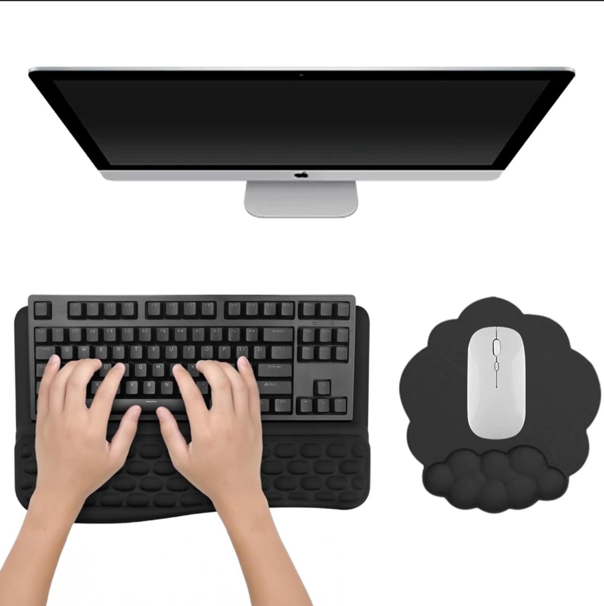 Omgoods - Ergonomische Keyboard Riser & Muismat met Polssteun voor Comfortabel Typen