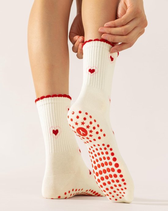 Omgoods - Schattige Pilates Grip Sokken voor Vrouwen met Antislip van Omgoods — afbeelding 3