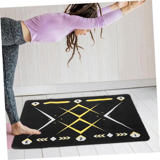 Voetbal Trainingsmat - Voetstap Mat - Voetbalvaardigheid Trainen - Antislip Geluidsisolerend - 120 x 80 cm - Multicolor — afbeelding 4
