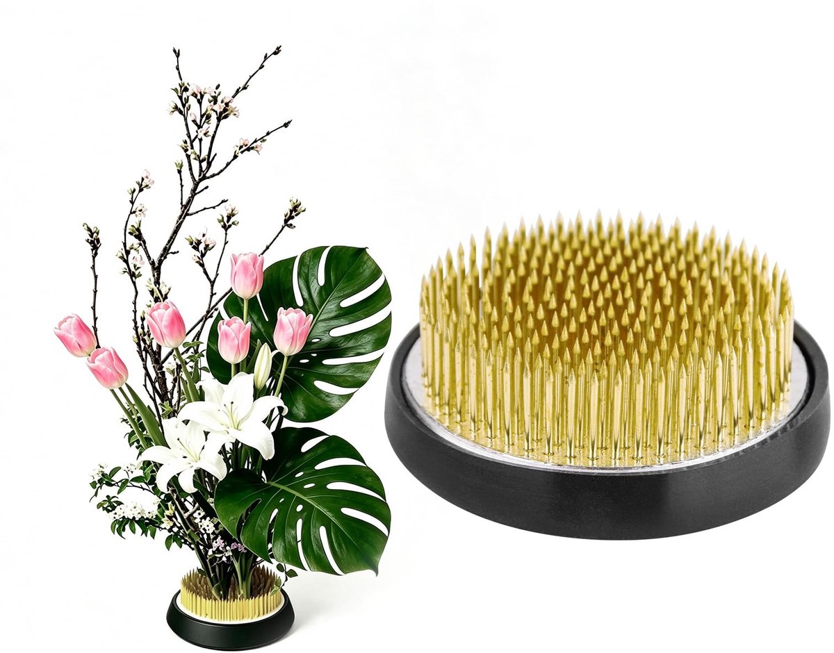 Omgoods - Ikebana Kenzan Bloemenkikker van 7cm voor Bloemstukken