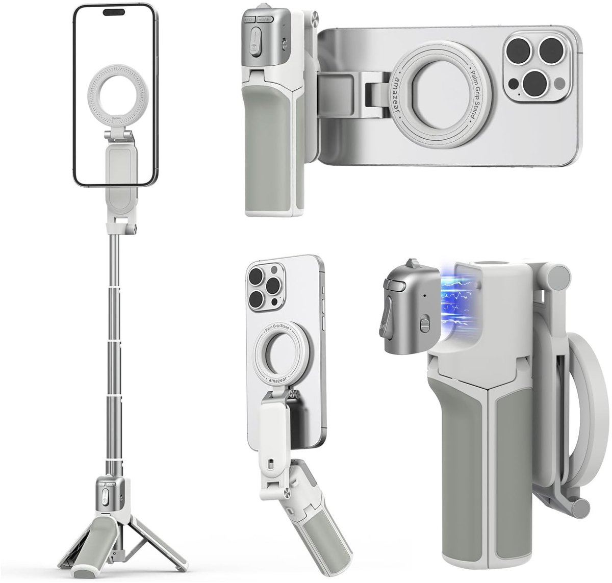 Omgoods - 4-in-1 Multifunctionele Selfie Stick Tripod met Afneembare Remote