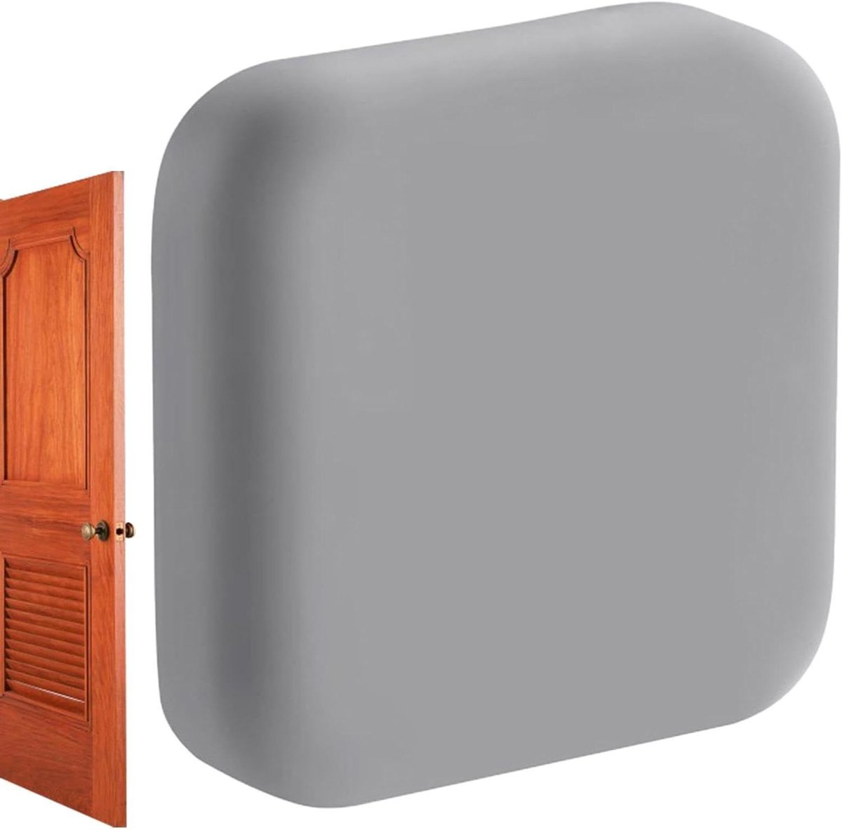 Deurstopper Muurkussen - Geluiddemper Wandbeschermer - Muren Beschermen - Zelfklevend Siliconen - 45x45x45 mm - Grijs