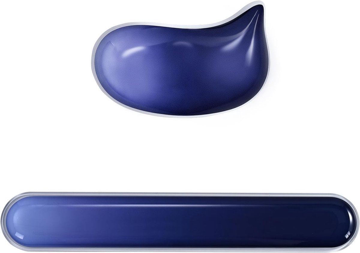 SnelShoppen - Ergonomisch Muismat met Gel Kussen + Polssteun voor Toetsenbord Set, Gaming Muismat voor Pijnverlichting, Geschikt voor Alle Muizen, Lap