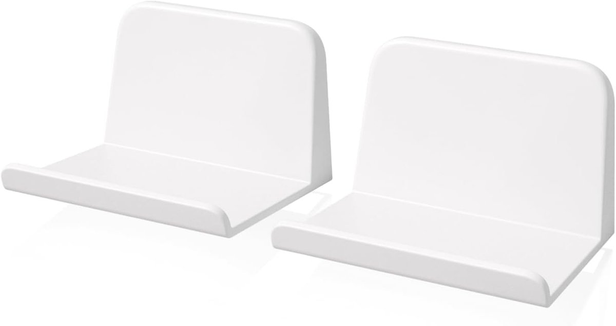 sciuU Muursteun voor Controller/Hoofdtelefoons, [Set van 2] Zelfklevende Haak, Universele Accessoires Hoofdtelefoonhangers voor Gamepads - Wit