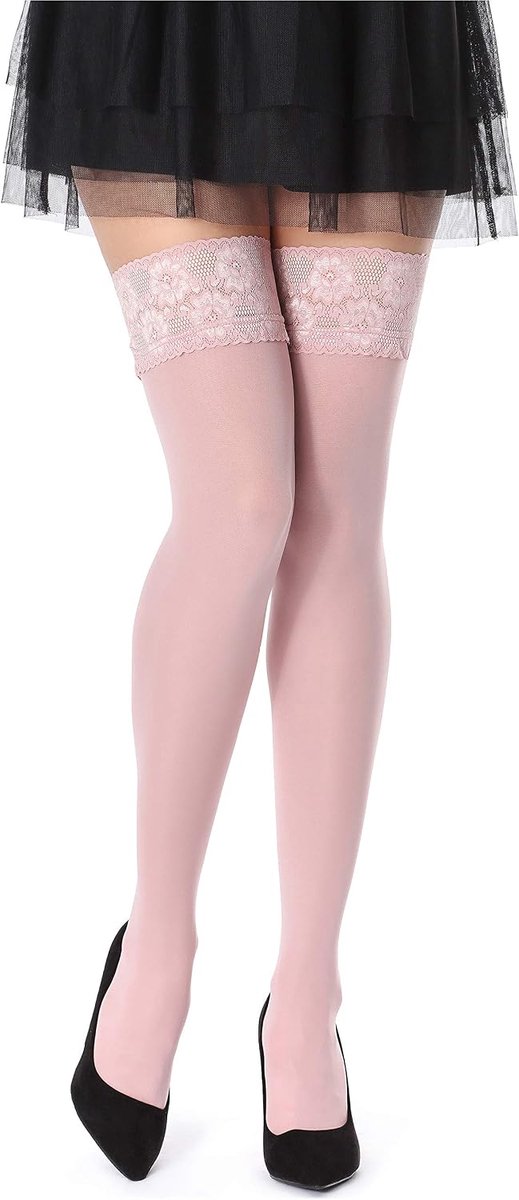 Damen Armbanden Microvezel 40 DEN Kousen met kant BLVFI1004