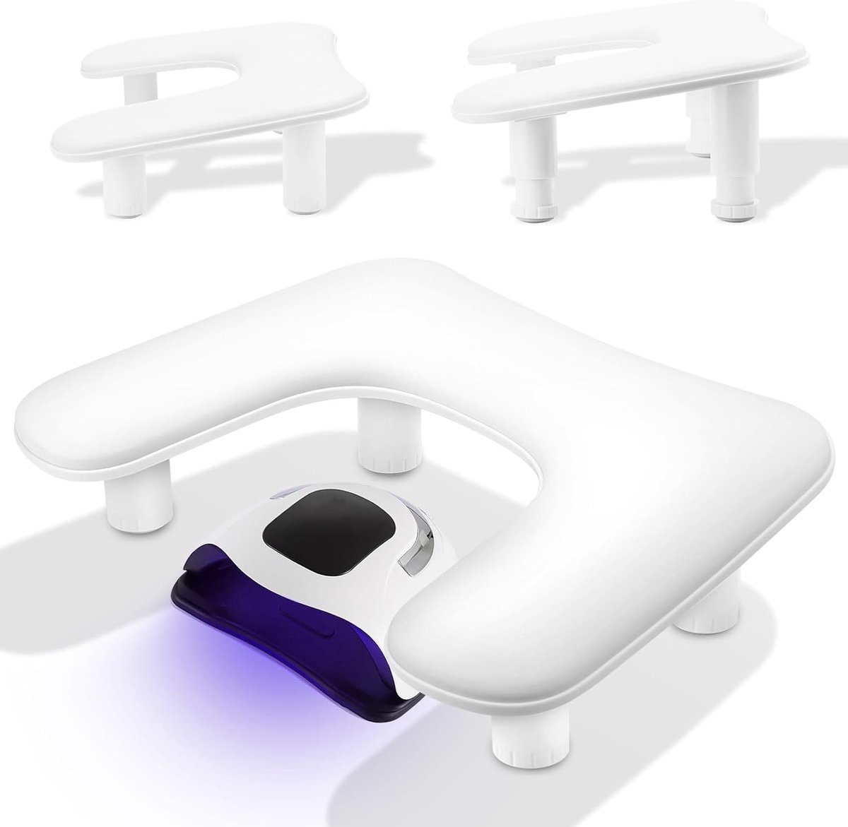 Handsteun voor manicure: ergonomische U-vormige handsteun, in hoogte