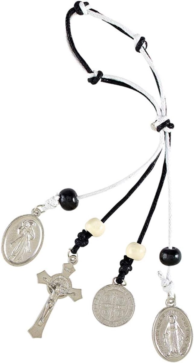 Benedictus Medailles Home Protection Hanger, Religieuze Moederdag Gift voor Moeder Decoratie voor Veiligheid 6 1/2 Inch