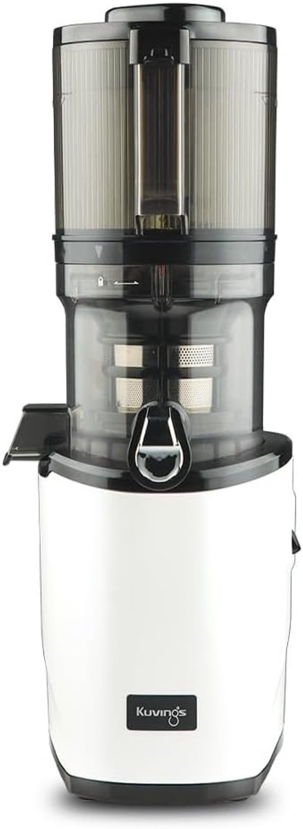 SnelShoppen - Kuvings AUTO8 Slow Juicer - 2L Capaciteit, 200W Motor, Makkelijk te Reinigen, Voor Fruit en Groenten, Wit, Ideaal voor Keuken en Gezonde