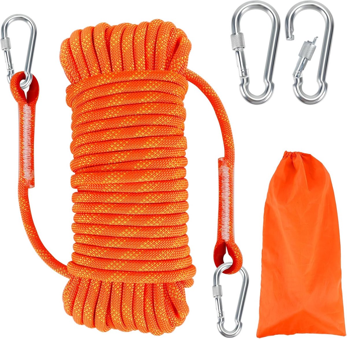 Klimtouw voor buiten, 10 m, klimtouw, zwaar touw voor vallen, outdoor, bergbeklimmen, kamperen
