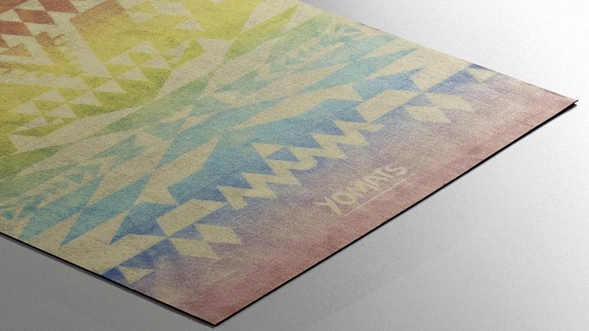 SnelShoppen - Travel Yoga Mat Antislip 183 cm x 61 cm x 1 mm Dunne Yoga Mat Microfiber Oppervlak Natuurlijke Boomrubber Ondergrond Vouwbare Yoga Mat D