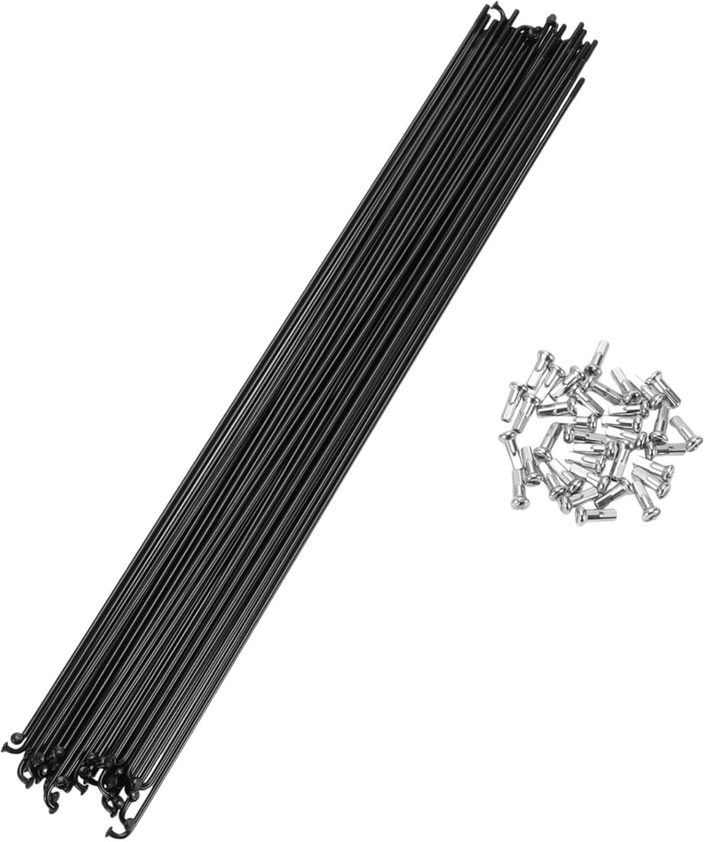 ABSOPRO Fiets Bicycle Spaken 14G 285MM Mountainbike Spaken Staal Zwart 36 Stuks Mountainbike wiel sprak goede taaiheid anti-impact weerstand