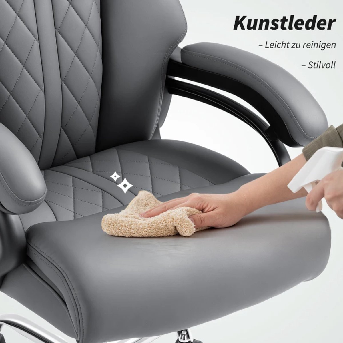 Exoluxe Ergonomische Bureaustoel met Schommelfunctie thumbnail 5