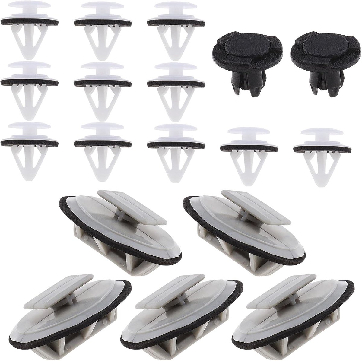 SnelShoppen - Volledige Set Plastic Trim Clips Vervangingsonderdelen voor Mazda 3 BL (2008-2013) en Mazda 6 GH (2007-2012) - 18 Stuks Inclusief Grote