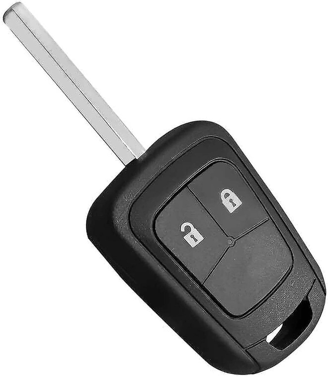 SnelShoppen - Sleutelhouder Met 2 Knoppen Afstandsbediening Voor Astra J Insignia A Meriva B Zafira C Mokka Orlando Aveo Beschermhoes Voor Reserve Aut