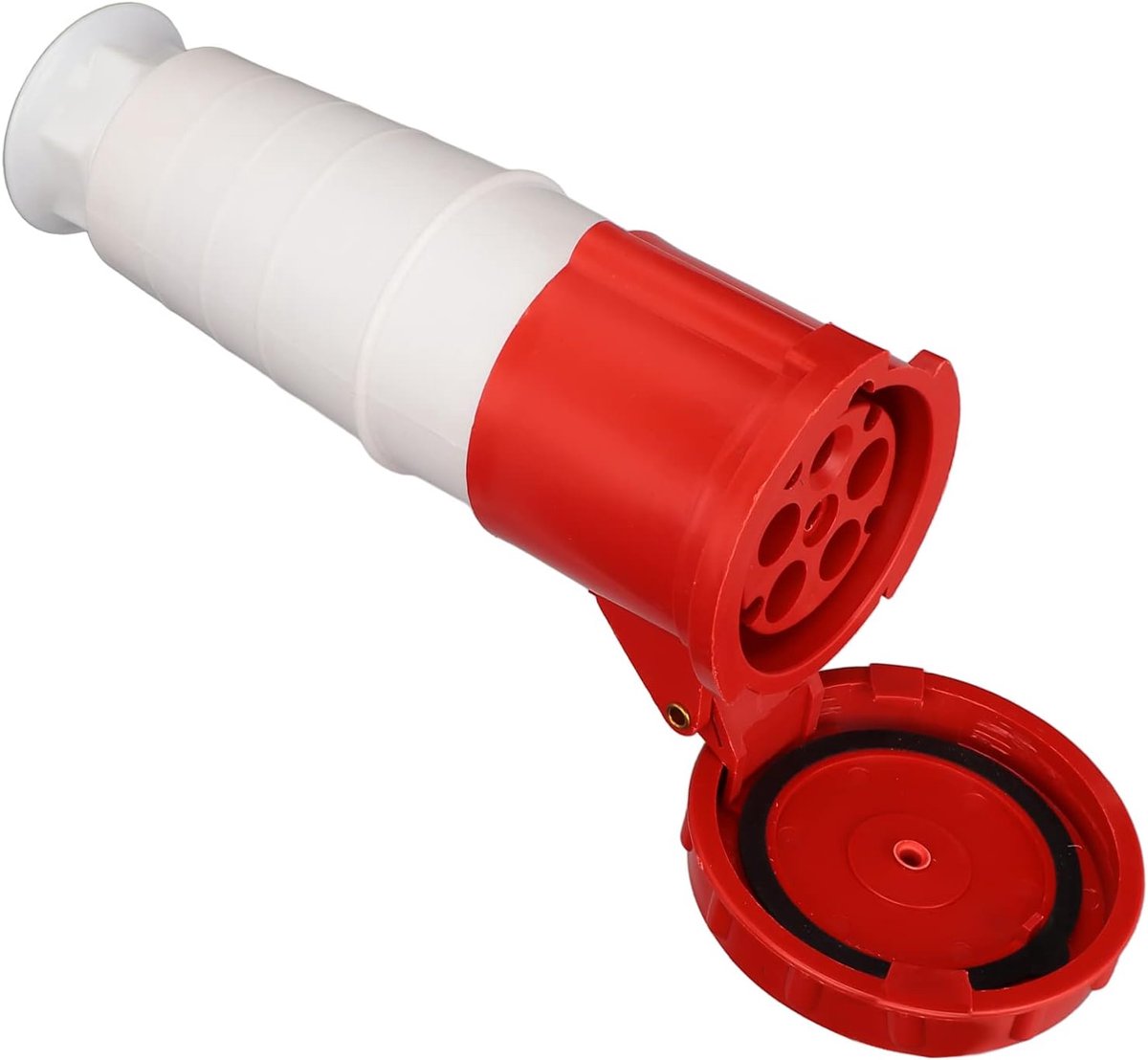 SnelShoppen - TYP-235 Vrouwelijke Industriële Stroomaansluiting, 5 Pin 63A Stabiele Luchtvaart Plug Connector, IP67 Waterdichte Compacte Stroomaanslui