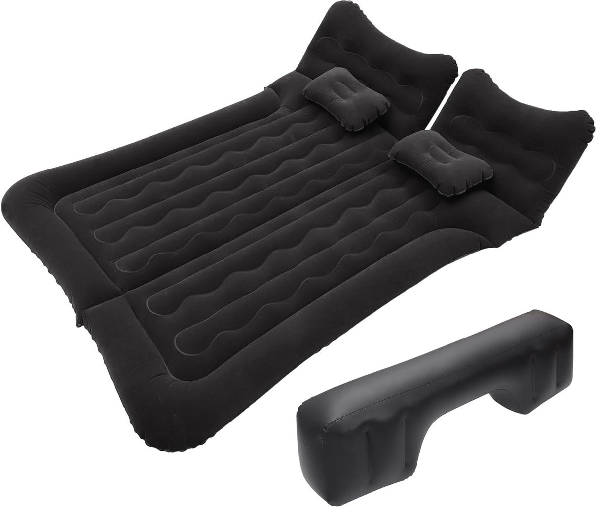 Luchtmatras Auto - Slaapmat Campingbed - Comfortabel Reizen - Universeel SUV Model - 175x130x10cm - Zwart