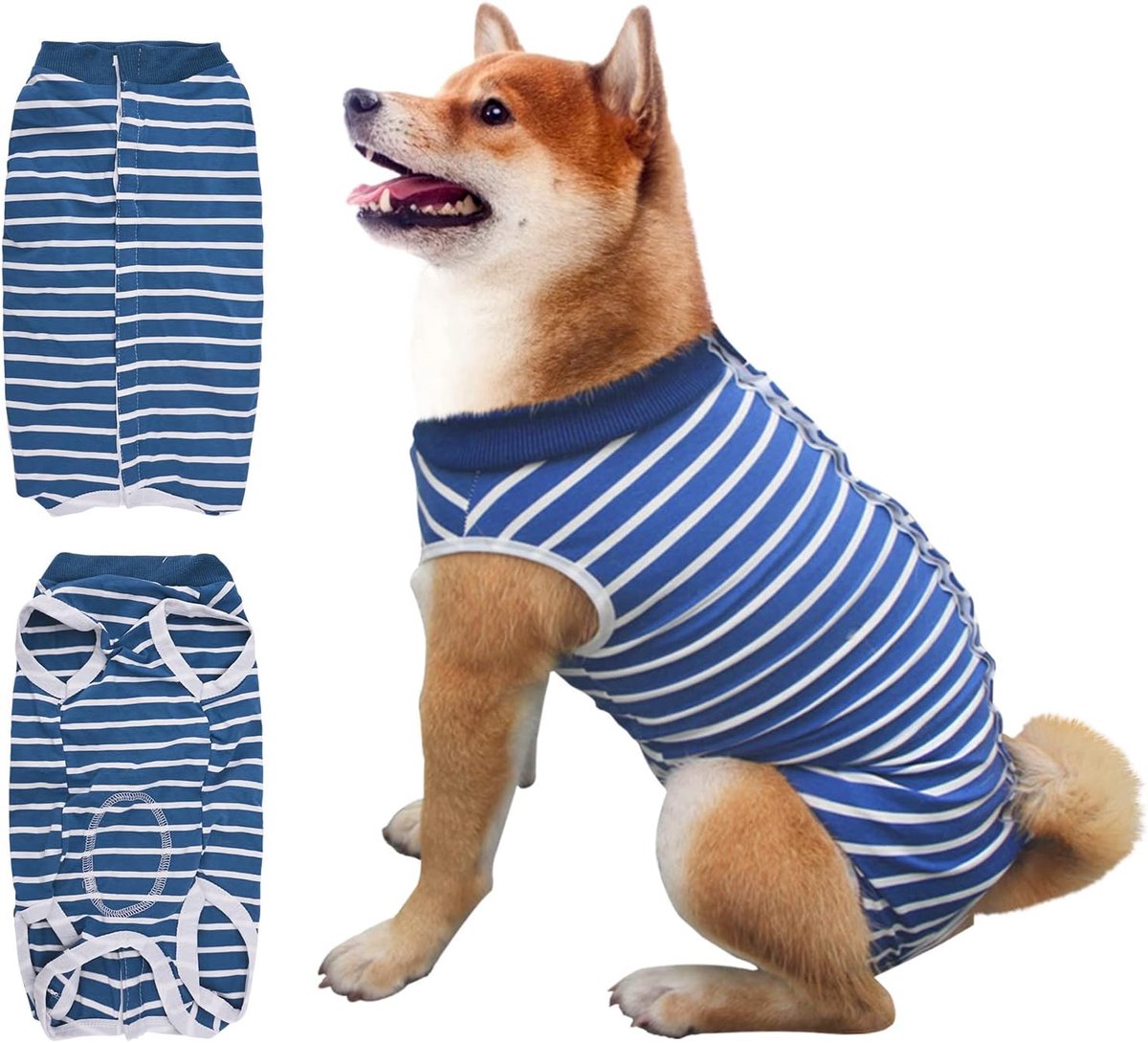 Hond herstelpak, chirurgisch herstelpak voor honden katten na een operatie, hondenherstelshirt voor vrouwelijke mannelijke hond, kegel e-kraag alternatief huisdiervest, postoperatieve buikwonden