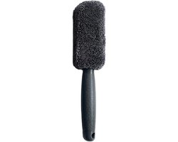 Velgenborstel Auto - Wielborstel Bandenborstel - Auto Wassen - Flexibele Kop - 25x23x3 cm - Grijs