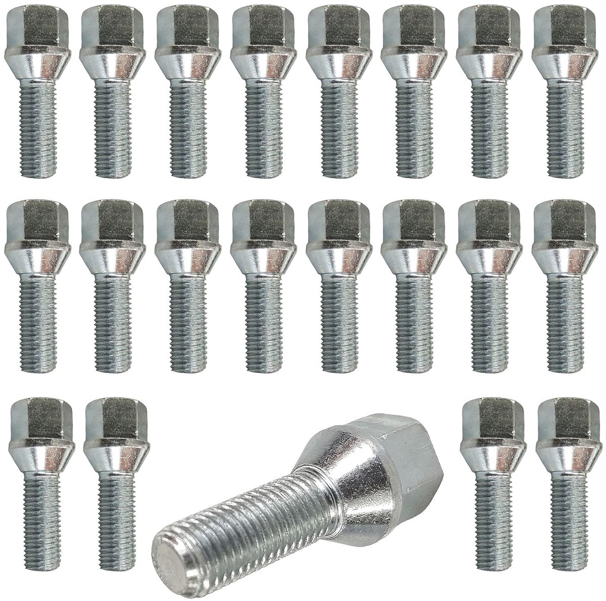 Bouten M12 x 1,25 26mm Conische HEX19 Alfa Romeo Set 20 Stuks