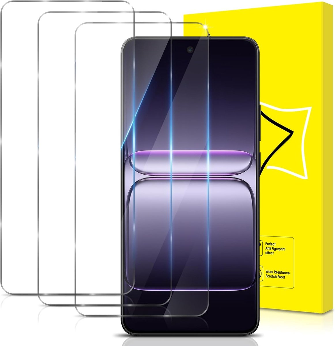 3 Stuks Screen Protector voor OnePlus Nord CE5, 9H Gehard Glas Film Schermbeschermer, Krasbestendig, Geen Bubbels Beschermfolie