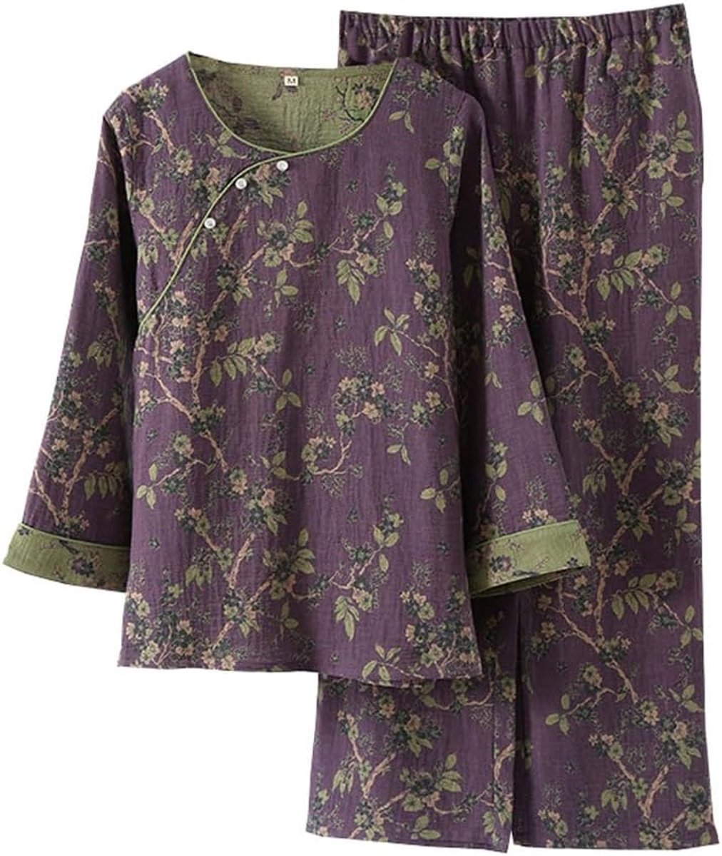 Weave Pyjama Set Dames Hanfu Japanse Kimono Pyjama Pak
