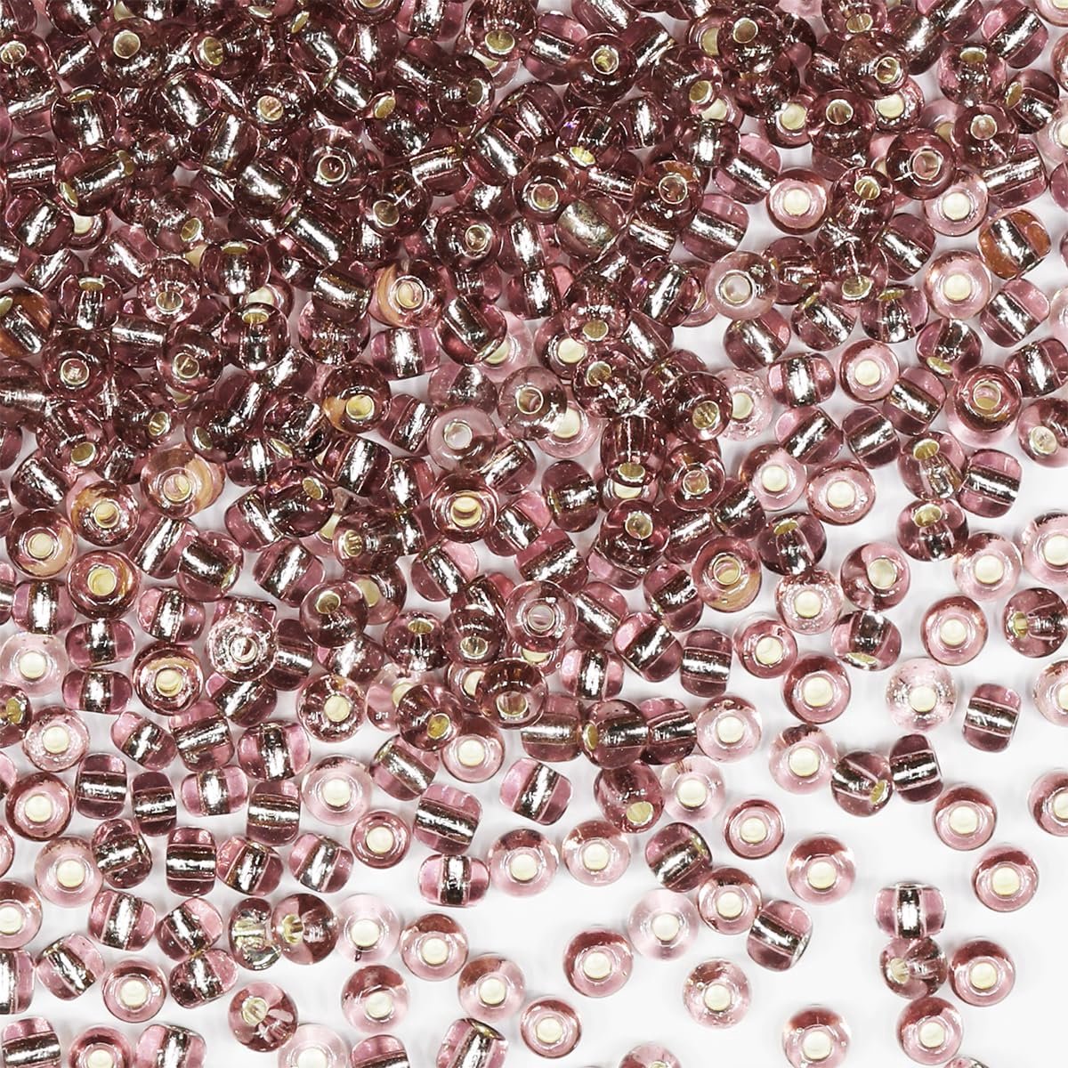 rocailles 110 gram ongeveer 1600 stuks, 4 mm 6/0 donkerpaarse glazen ambachtelijke kralen voor het maken van oorbellen, armbanden, hangers, taille sieraden, doe-het-zelf handgemaakte rocailles