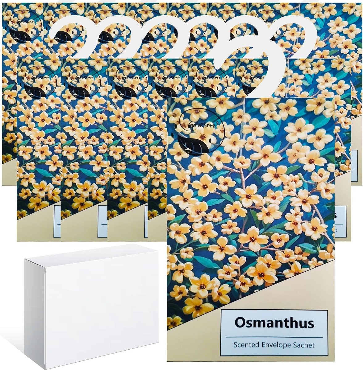 SnelShoppen - 14 Stuks Geurzakjes voor Kleding, Luchtverfrisser voor Auto, Lavendel Geurzakken voor Kast, Schoenrek, Deodorant voor Kast (Osmanthus)