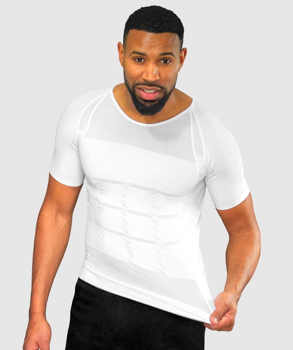 Smart-Shirt Intelligent T-shirt, houdingscorrector, tegen rugpijn, rechttrekken van rug en schouders, extreem comfort, stimuleert de spieren