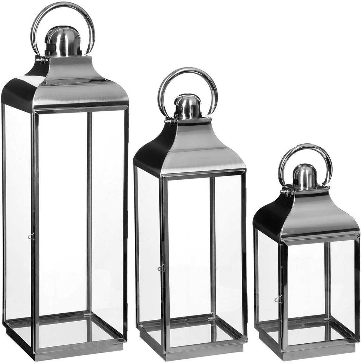 Set van 3 lantaarns voor binnen en buiten SEIF