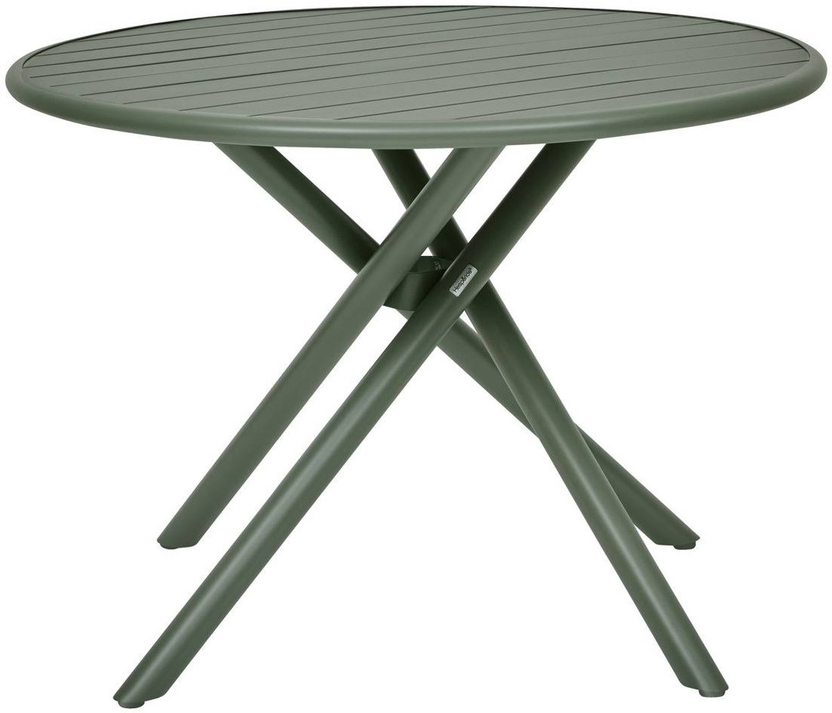Ronde tuintafel voor 4 personen van aluminium NEBULLIA