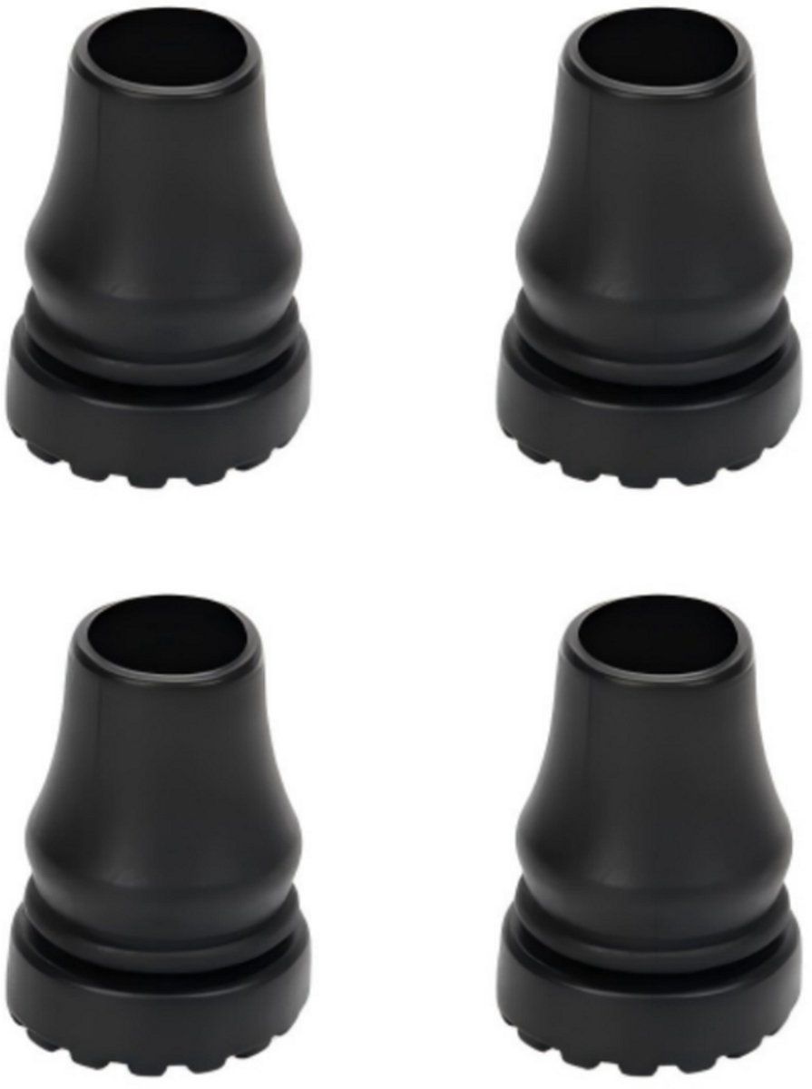 Dop voor wandelsto k- 4 stuks - Maat M - Binnendiameter 19 mm - 3,6 x 4,8 cm - Beschermdop voor wandelstok - Ronde dop - Antislipdop voor wandelstok - Voet voor wandelstok - Basis voor wandelstok