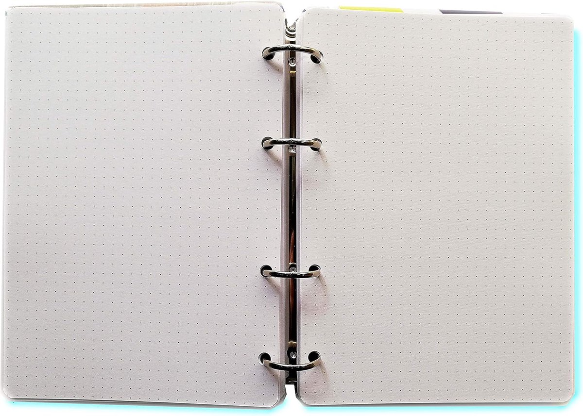 SnelShoppen - A5 Ringband Vervangpapier 200 Vellen Dotted 120g - Perfect voor Notities, School, Kantoor en Creatieve Projecten
