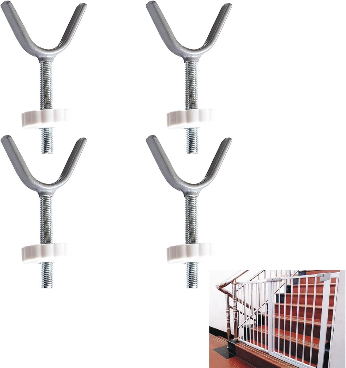 Y-spindel voor trapbeschermingsrooster M10 - hoogwaardige staal met PVC-omhulling - ShopVlot