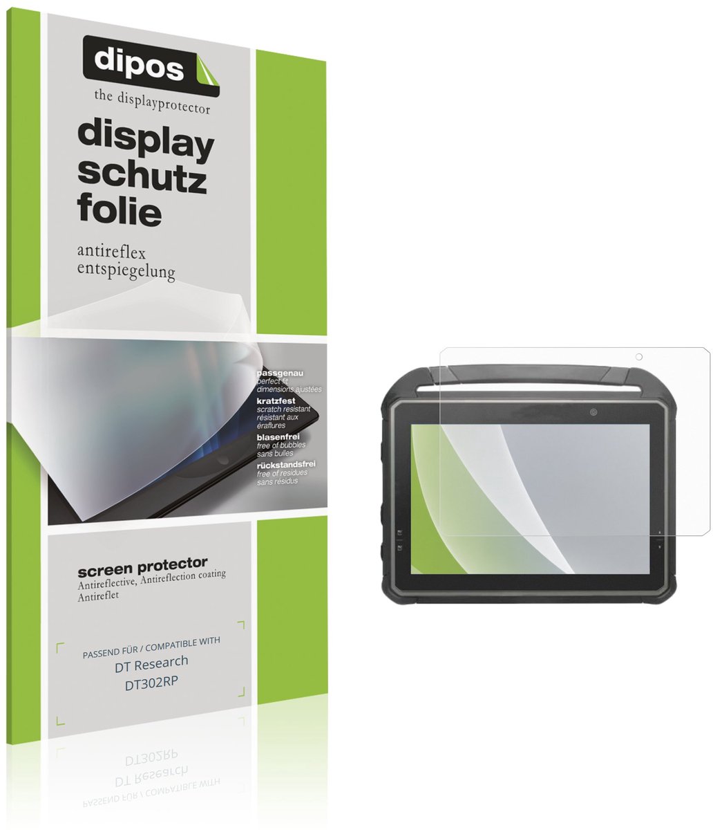 dipos – 2x Matte Beschermfolie geschikt voor DT Research DT302RP | Krasbestendige & antireflecterende Screenprotector Ultra-Thin