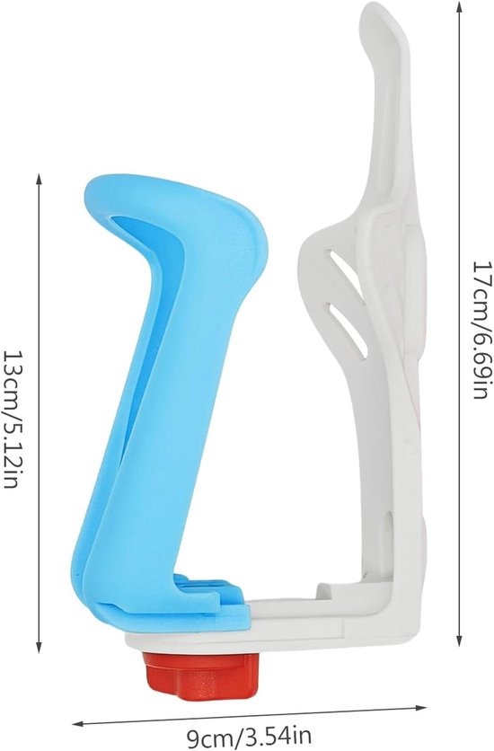 Verbeterde universele bidonhouder voor fietsstuur en -frame - Bekerhouder voor motorfietsen, geschikt voor flessen met een diameter van 1,9–2,8 inch - Universele drankhouder voor fietsen en mountainbikes (MTB) (K) - Macaron-kleuren — afbeelding 5