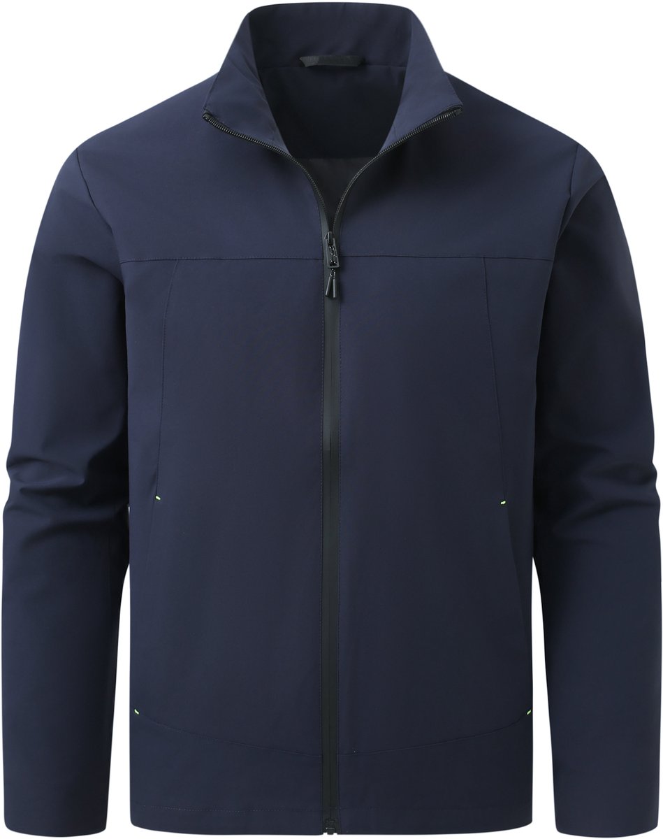 ALLTHEMEN Heren Casual Opstaande Kraag Windjack - Waterdicht Vlekvrij - M