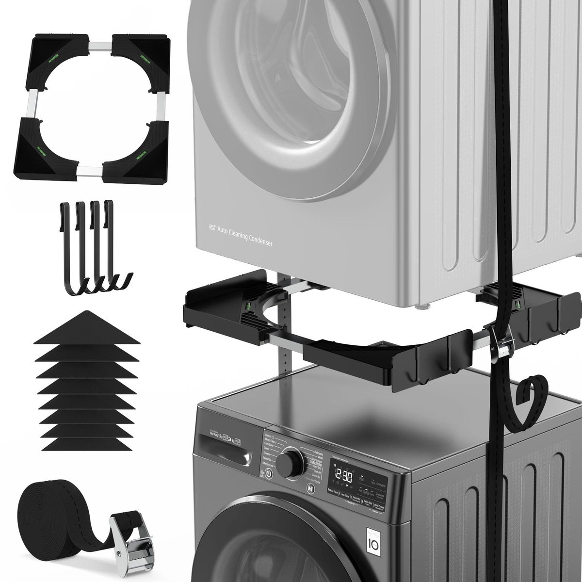 Omgoods - Ultra-Dunne Stapelset voor Wasmachine en Droger
