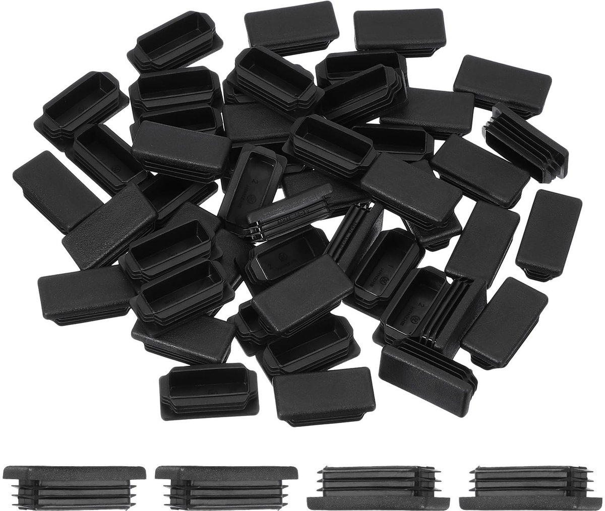 Omgoods - 50 Stuks Plastic Eindkappen voor Rondijzer en Meubelen