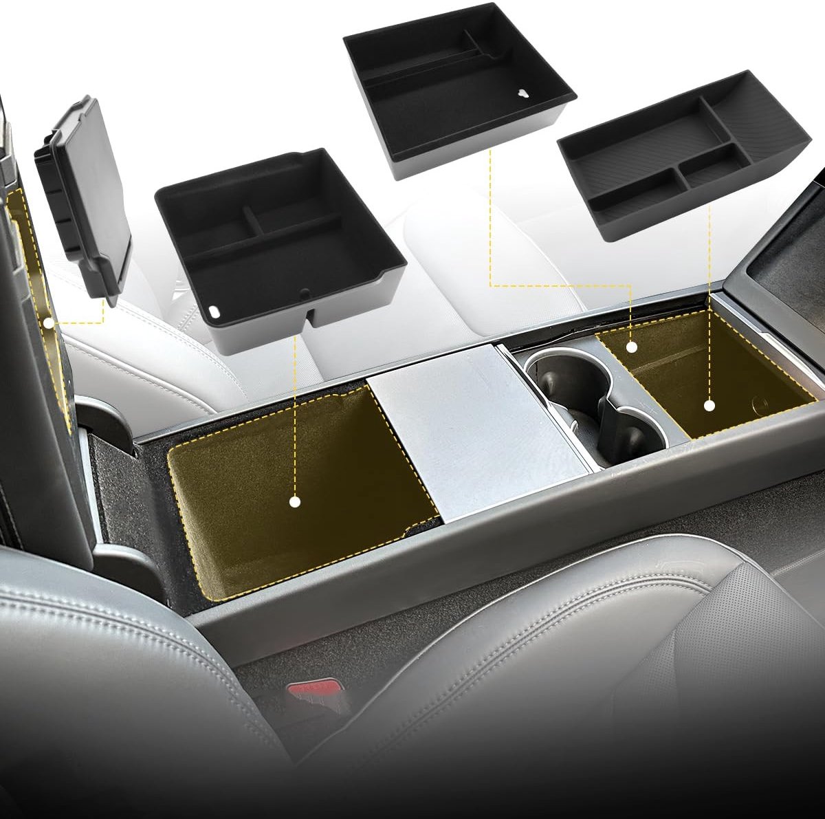 Omgoods - Center Console Organizer voor Tesla Model Y met Verbeterde Opslag