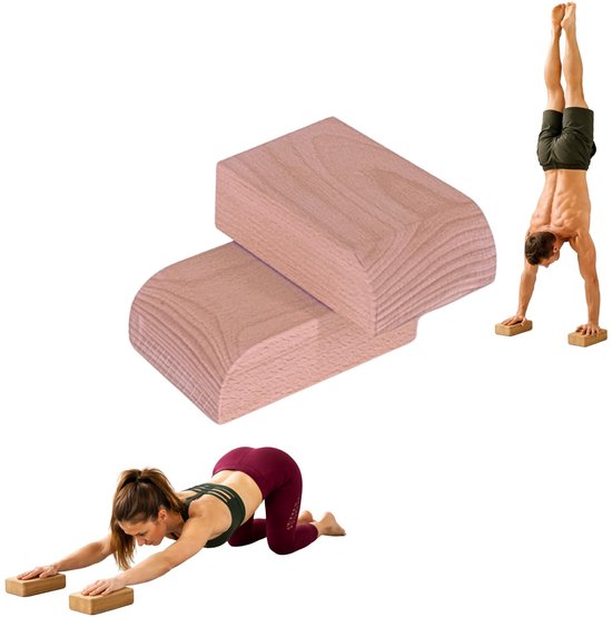 Omgoods - BalanceBlocks Houten Handstand Pads - Ergonomische Steun voor Yoga en Gymnastiek van Omgoods — afbeelding 4