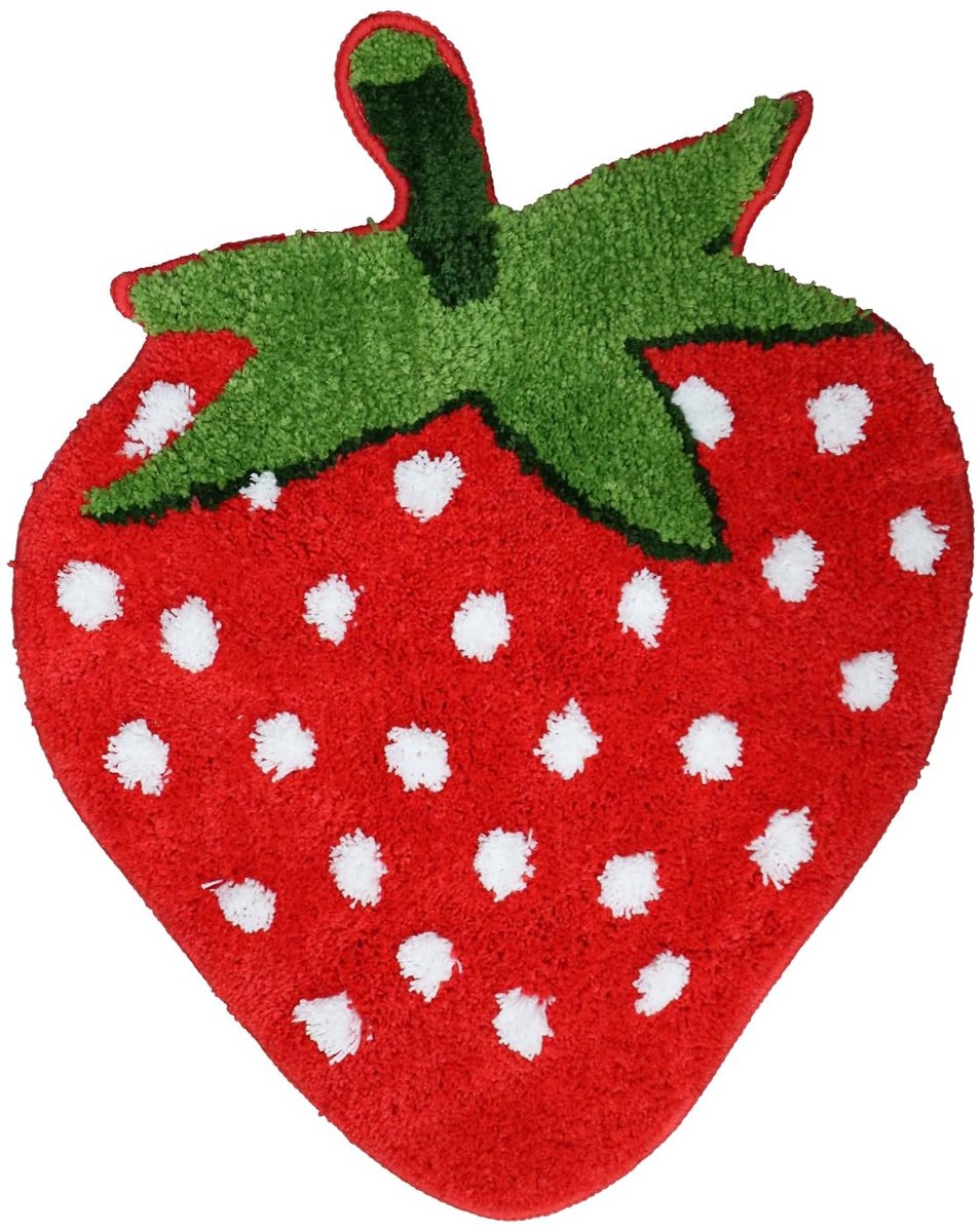 Omgoods - Schattig Aardbei Badmat voor de Badkamer
