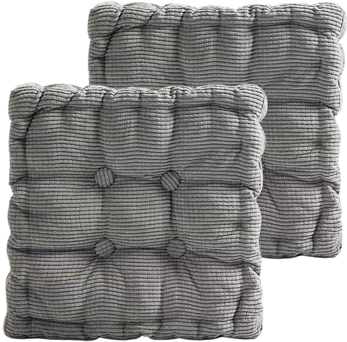 Omgoods - Zacht Stoel- en Vloerkussen 40 x 40 cm voor Binnen en Buiten