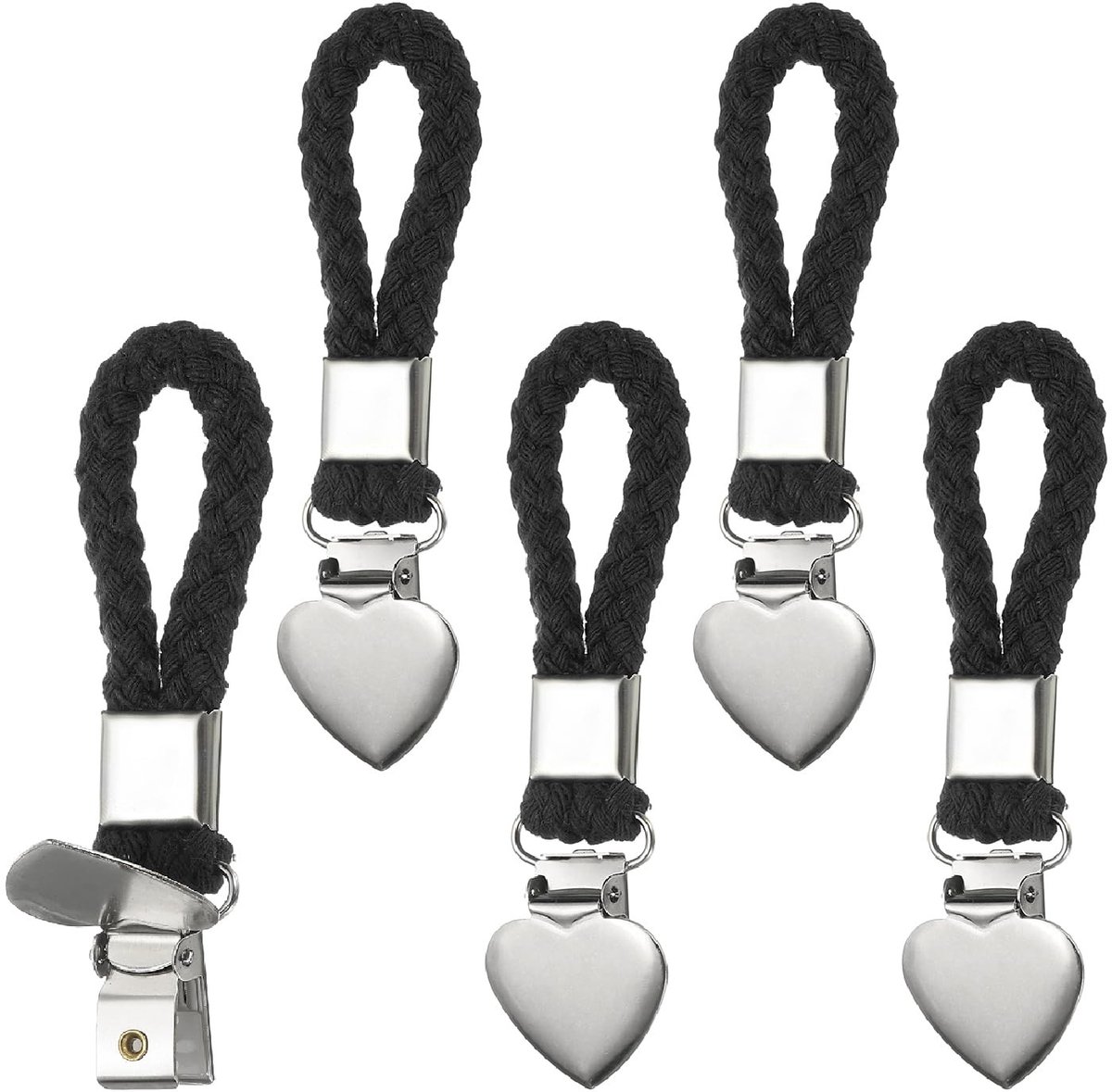 Omgoods - 5 Stuks Hangende Theedoekclips - Zwart