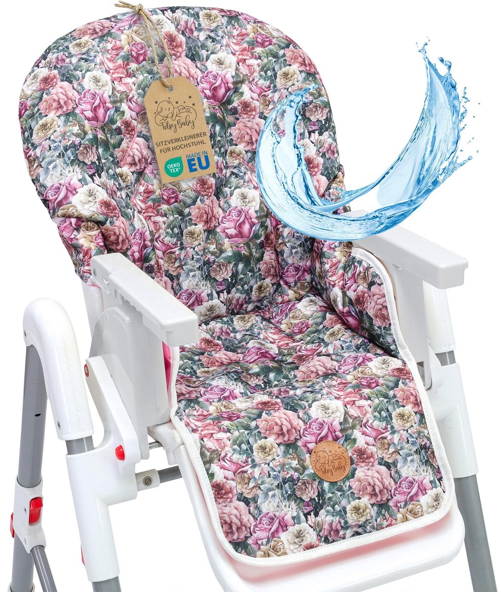 Omgoods - Kinderstoelverkleiner met Bloemenprint en Oeko-Tex Certificaat