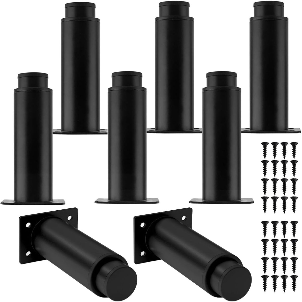 Omgoods - 8 Stuks Verstelbare Meubelpoten, 12-18 cm Hoogte