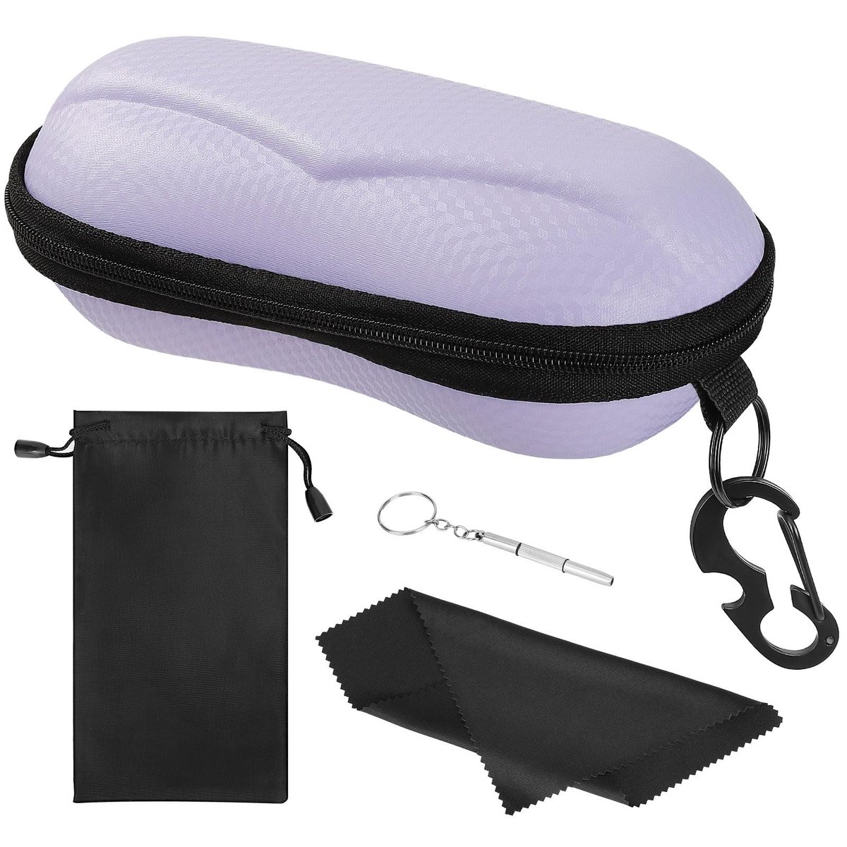 Omgoods - 2-Pack EVA Zonnebril Etui met Rits