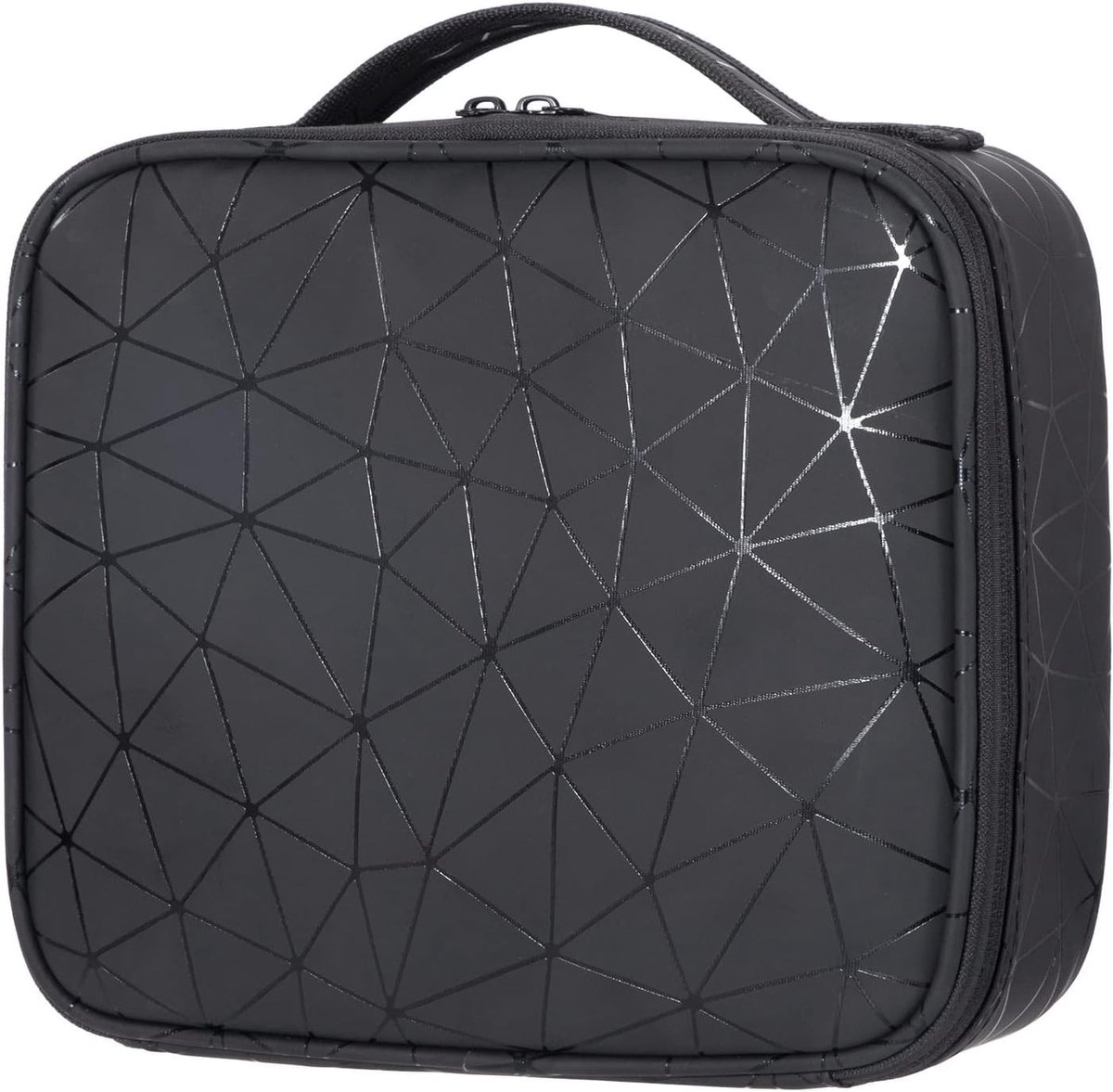 Omgoods - Professionele Waterdichte Reis Cosmetic Bag - Zwart met Verwijderbare Scheidingswanden