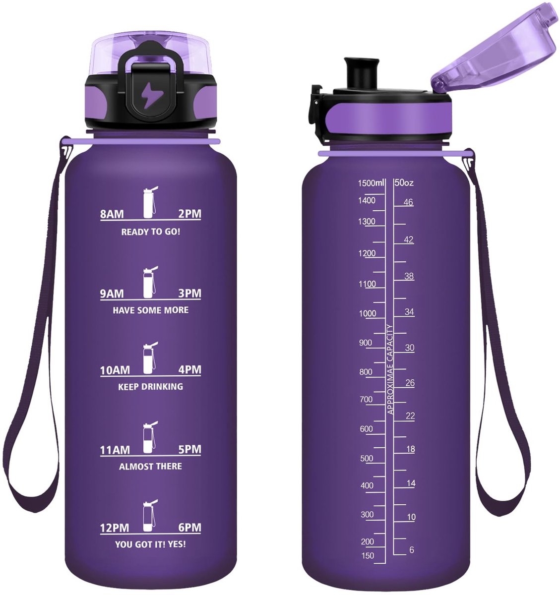 Omgoods - BPA-vrije Drinkfles met Rietje 1500 ml