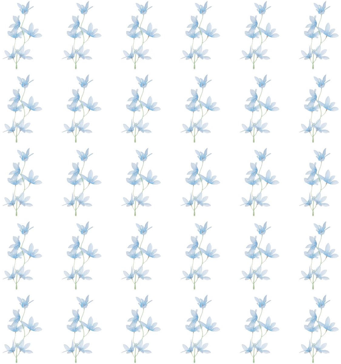 Omgoods - Kunstbloemen Orchideeën Set van 30 Stuks Blauw